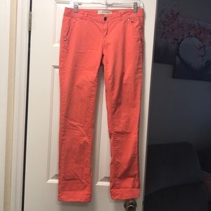 Anthropology Pilcro and theLetterpress peachpants